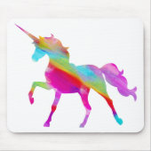 Magischer funkelnd Regenbogen tänzelnder Unicorn Mousepad (Vorne)