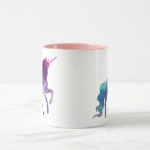 Magischer funkelnd tänzelnder Unicorn Tasse (Zentrum)