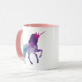 Magischer funkelnd tänzelnder Unicorn Tasse (Vorderseite Links)