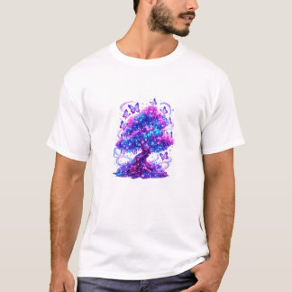 Magischer Galaxienbaum Kunst T-Shirt