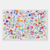 Magischer Garten & Abstrakte Kunst Geschenkpapier Set (Vorderseite 3)