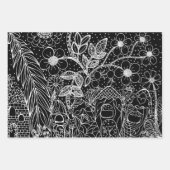 Magischer Garten & Abstrakte Kunst Geschenkpapier Set (Vorderseite)