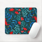 Magischer Garten - aquamarin und rot Mousepad (Mit Mouse)
