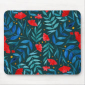 Magischer Garten - aquamarin und rot Mousepad (Vorne)