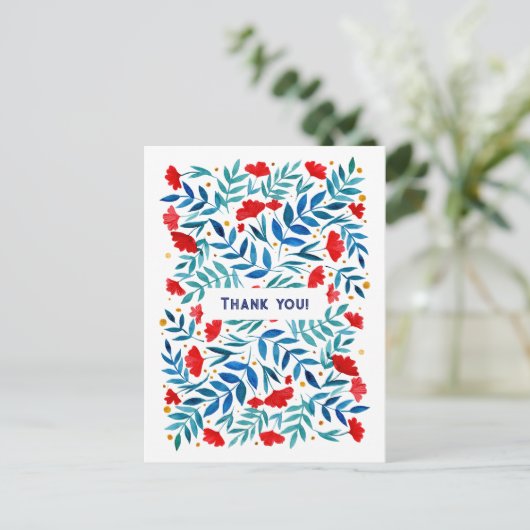 Magischer Garten Danke Postcard Postkarte (Stehend Vorderseite)