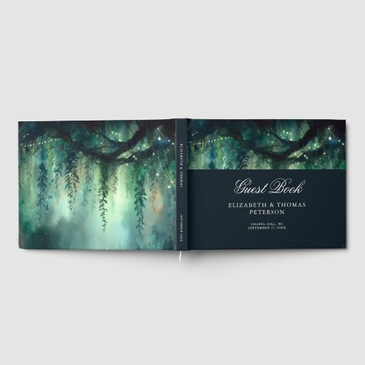 Magischer Garten des verzauberten Waldes SmaragdWe Gästebuch (Voll)