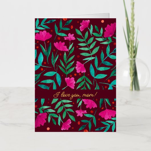 Magischer Garten - Magenta und Grün Ich Liebe Sie