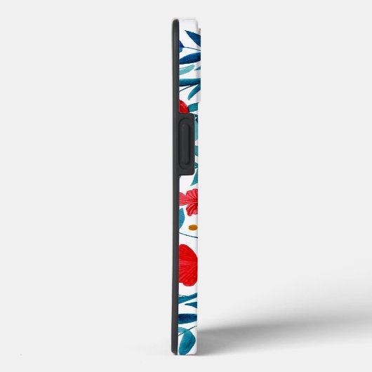 Magischer Garten - rot und türkis Case-Mate iPhone Hülle (Rückseite / Rechts)