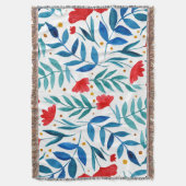 Magischer Garten - rot und türkis Decke (Vorderseite Vertikal)