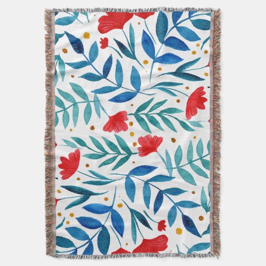 Magischer Garten - rot und türkis Decke (Vorderseite Vertikal)