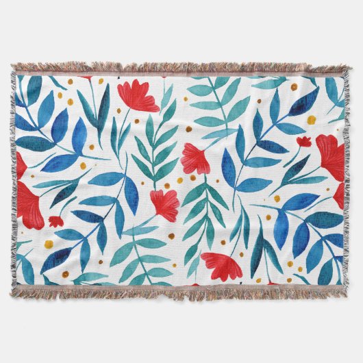 Magischer Garten - rot und türkis Decke (Vorderseite)