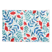 Magischer Garten - rot und türkis Kissenbezug (Rückseite)