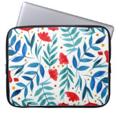 Magischer Garten - rot und türkis Laptopschutzhülle (Vorderseite)