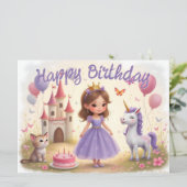 Magischer Geburtstag in einer Märchenwelt (Stehend Vorderseite)