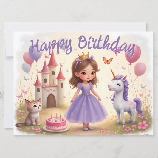 Magischer Geburtstag in einer Märchenwelt (Vorderseite)