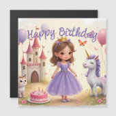 Magischer Geburtstag in einer Märchenwelt Magnetkarte (Vorne/Hinten)