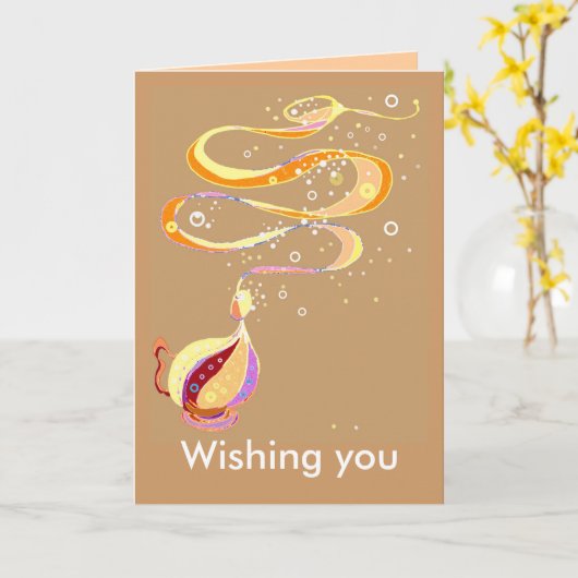 Magischer Geburtstag Karte (Gelbe Blume)