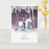 Magischer Geburtstag Karte (Gelbe Blume)