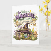 Magischer Geburtstag Karte (Gelbe Blume)