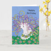 Magischer Geburtstag Karte (Gelbe Blume)