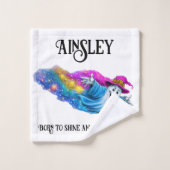 Magischer Geist und Sterne Badhandtuch Set (Waschlappen)