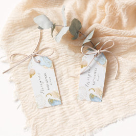 Magischer Glitzer Abstrakt Baby Shooting Monogram Geschenkanhänger