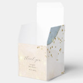 Magischer Glitzer Abstrakt Baby Shooting Monogram Geschenkschachtel (Geöffnet)