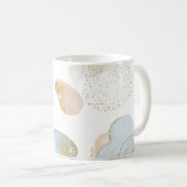 Magischer Glitzer Abstrakt Baby Shooting Monogram Kaffeetasse (VorderseiteRechts)