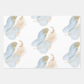 Magischer Glitzer Abstrakt Babydusche Geschenkpapier Set (Vorderseite 3)