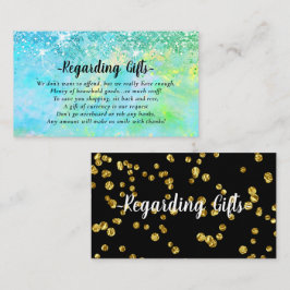 Magischer Glitzer Flitterwochen, die sich gut umsc Begleitkarte