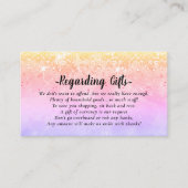 Magischer Glitzer Flitterwochen, die sich gut umsc Begleitkarte (Vorderseite)