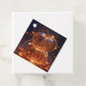 Magischer, glühender Kürbis mit Herbstausscheiden Geschenkanhänger (Beispiel)