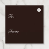 Magischer, glühender Kürbis mit Herbstausscheiden Geschenkanhänger (Rückseite)