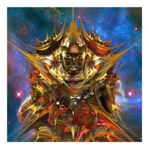 Magischer Goldener Star Fotodruck