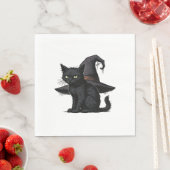 Magischer Halloween Cat Classic T - Shirt Serviette (Beispiel)