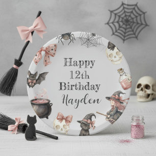 Magischer Halloween-Geburtstagspapierteller Pappteller