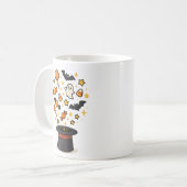 Magischer Halloween-Hut Kaffeetasse (Vorderseite Links)