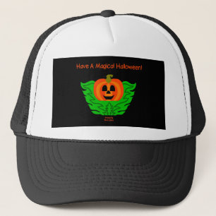 Magischer Halloween Pumpkin Trucker Hat Truckerkappe