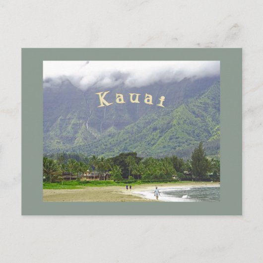 "MAGISCHER HANALEI" (KAUAI) POSTKARTE (Vorderseite)
