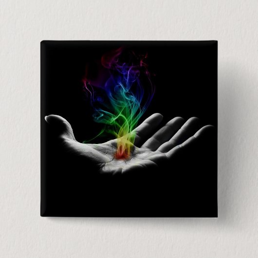 Magischer Handknopf Button (Vorderseite)