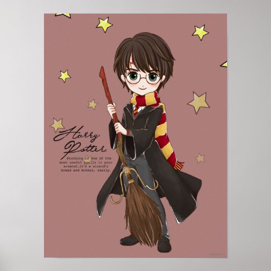 Magischer HARRY POTTER™ Wasserfarbe Poster (Vorne)