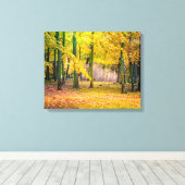 Magischer Herbstwald Leinwanddruck (Insitu (Holzboden))