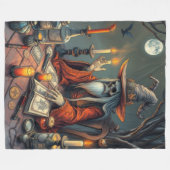 Magischer Hexe Fleecedecke (Vorderseite (Horizontal))