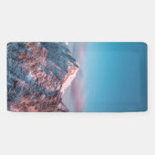 Magischer Himmel über dem Berg Storžič, Slowenien Banner (Horizontal)