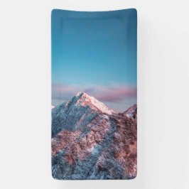 Magischer Himmel über dem Berg Storžič, Slowenien Banner