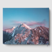 Magischer Himmel über dem Berg Storžič, Slowenien Gästebuch (Rückseite)