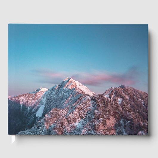 Magischer Himmel über dem Berg Storžič, Slowenien Gästebuch (Vorderseite)