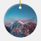 Magischer Himmel über dem Berg Storžič, Slowenien Keramik Ornament (Hinten)