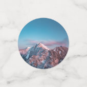 Magischer Himmel über dem Berg Storžič, Slowenien Konfetti (Klein Vorderseite)