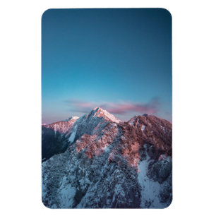 Magischer Himmel über dem Berg Storžič, Slowenien Magnet